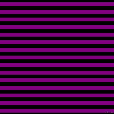 horizontal lines stripes, 16 pixel line width, 16 pixel line spacing, Purple and Black horizontal lines and stripes seamless tileable