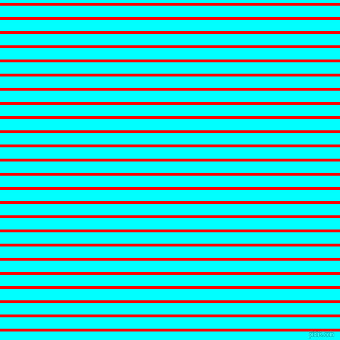 horizontal lines stripes, 4 pixel line width, 16 pixel line spacing, Red and Aqua horizontal lines and stripes seamless tileable