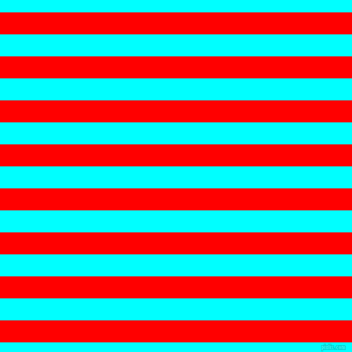 horizontal lines stripes, 32 pixel line width, 32 pixel line spacing, Red and Aqua horizontal lines and stripes seamless tileable