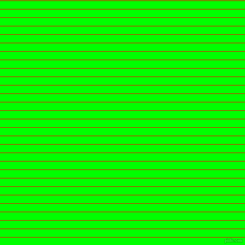 horizontal lines stripes, 1 pixel line width, 16 pixel line spacing, Red and Lime horizontal lines and stripes seamless tileable