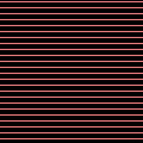 horizontal lines stripes, 4 pixel line width, 16 pixel line spacing, Salmon and Black horizontal lines and stripes seamless tileable