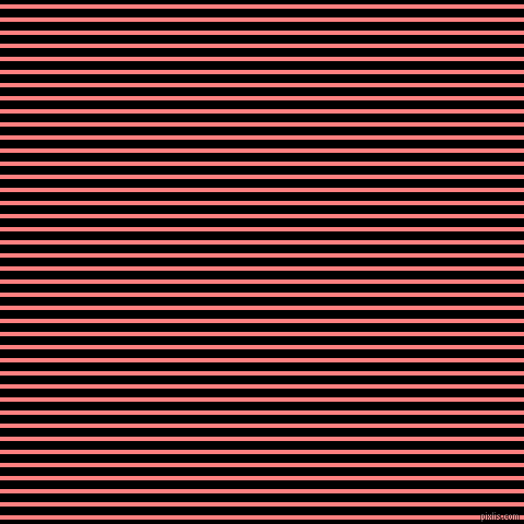 horizontal lines stripes, 4 pixel line width, 8 pixel line spacing, Salmon and Black horizontal lines and stripes seamless tileable