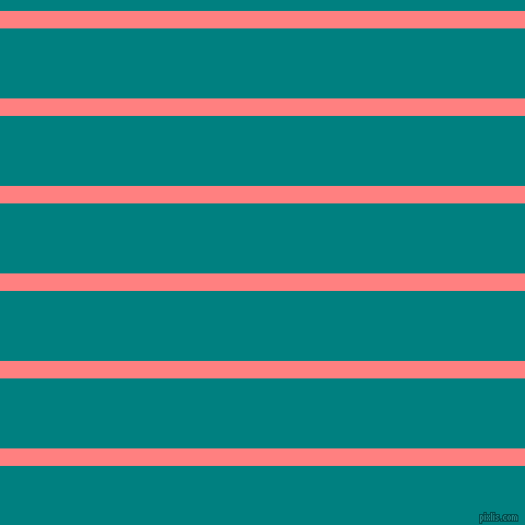 horizontal lines stripes, 16 pixel line width, 64 pixel line spacing, Salmon and Teal horizontal lines and stripes seamless tileable