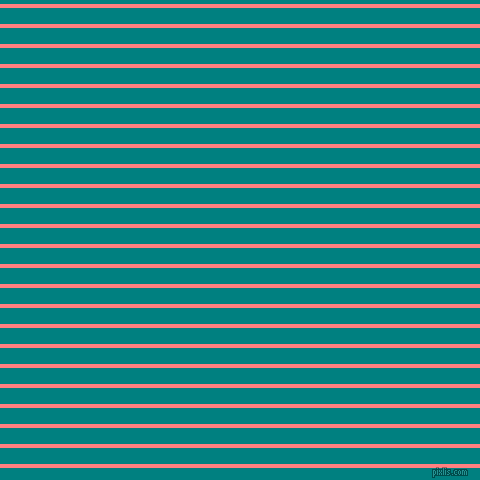 horizontal lines stripes, 4 pixel line width, 16 pixel line spacing, Salmon and Teal horizontal lines and stripes seamless tileable