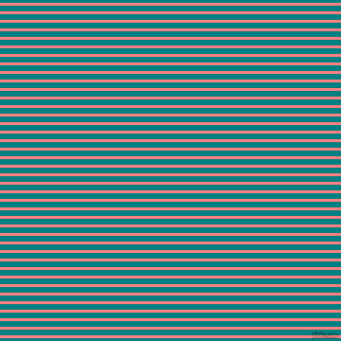 horizontal lines stripes, 4 pixel line width, 8 pixel line spacing, Salmon and Teal horizontal lines and stripes seamless tileable