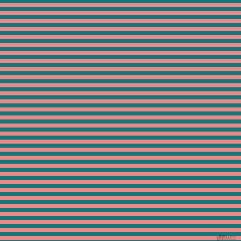 horizontal lines stripes, 8 pixel line width, 8 pixel line spacing, Salmon and Teal horizontal lines and stripes seamless tileable