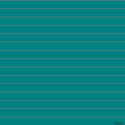 horizontal lines stripes, 1 pixel line width, 32 pixel line spacing, Salmon and Teal horizontal lines and stripes seamless tileable