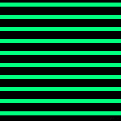 horizontal lines stripes, 16 pixel line width, 32 pixel line spacing, Spring Green and Black horizontal lines and stripes seamless tileable