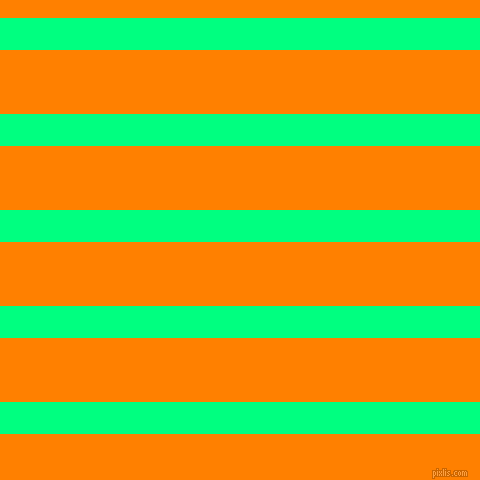 horizontal lines stripes, 32 pixel line width, 64 pixel line spacing, Spring Green and Dark Orange horizontal lines and stripes seamless tileable