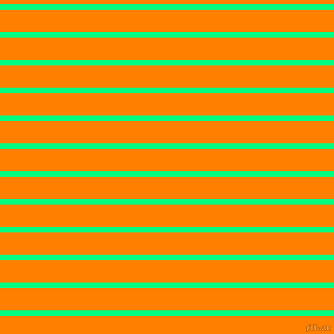 horizontal lines stripes, 8 pixel line width, 32 pixel line spacing, Spring Green and Dark Orange horizontal lines and stripes seamless tileable