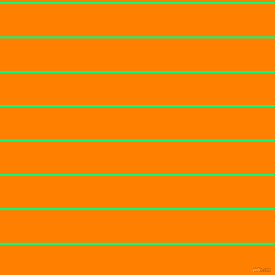 horizontal lines stripes, 4 pixel line width, 64 pixel line spacing, Spring Green and Dark Orange horizontal lines and stripes seamless tileable
