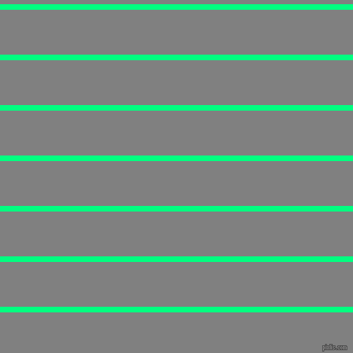 horizontal lines stripes, 8 pixel line width, 64 pixel line spacing, Spring Green and Grey horizontal lines and stripes seamless tileable