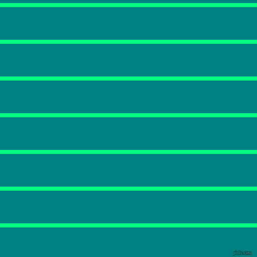 horizontal lines stripes, 8 pixel line width, 64 pixel line spacing, Spring Green and Teal horizontal lines and stripes seamless tileable