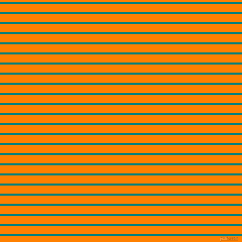 horizontal lines stripes, 4 pixel line width, 16 pixel line spacing, Teal and Dark Orange horizontal lines and stripes seamless tileable