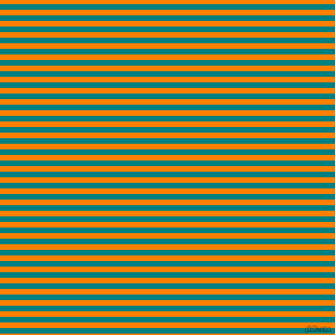 horizontal lines stripes, 8 pixel line width, 8 pixel line spacing, Teal and Dark Orange horizontal lines and stripes seamless tileable