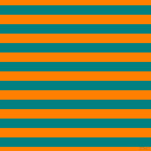 horizontal lines stripes, 32 pixel line width, 32 pixel line spacing, Teal and Dark Orange horizontal lines and stripes seamless tileable