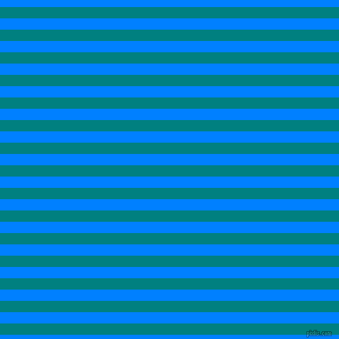 horizontal lines stripes, 16 pixel line width, 16 pixel line spacing, Teal and Dodger Blue horizontal lines and stripes seamless tileable