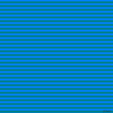 horizontal lines stripes, 8 pixel line width, 8 pixel line spacing, Teal and Dodger Blue horizontal lines and stripes seamless tileable