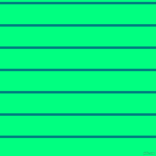 horizontal lines stripes, 8 pixel line width, 64 pixel line spacing, Teal and Spring Green horizontal lines and stripes seamless tileable