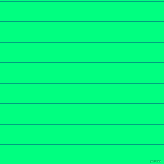 horizontal lines stripes, 2 pixel line width, 64 pixel line spacing, Teal and Spring Green horizontal lines and stripes seamless tileable