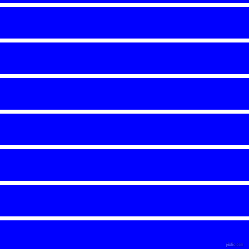 horizontal lines stripes, 8 pixel line width, 64 pixel line spacing, White and Blue horizontal lines and stripes seamless tileable