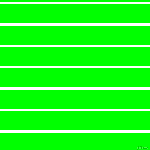 horizontal lines stripes, 8 pixel line width, 64 pixel line spacing, White and Lime horizontal lines and stripes seamless tileable