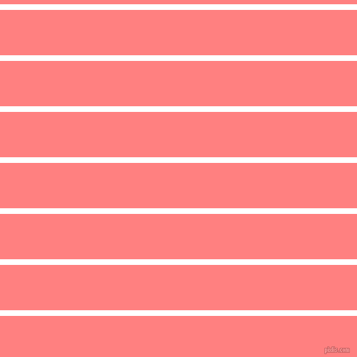 horizontal lines stripes, 8 pixel line width, 64 pixel line spacing, White and Salmon horizontal lines and stripes seamless tileable