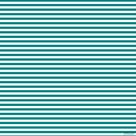 horizontal lines stripes, 8 pixel line width, 8 pixel line spacing, White and Teal horizontal lines and stripes seamless tileable