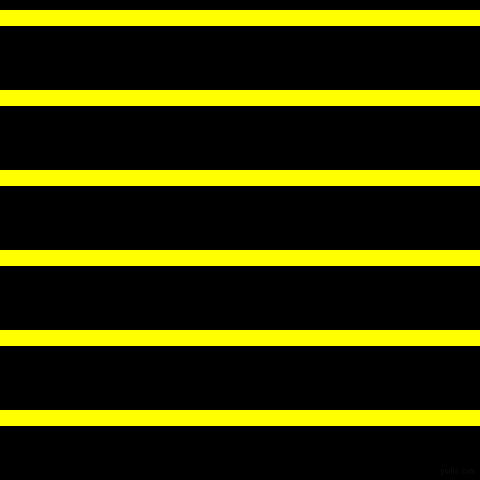 horizontal lines stripes, 16 pixel line width, 64 pixel line spacing, Yellow and Black horizontal lines and stripes seamless tileable