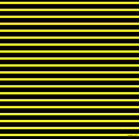 horizontal lines stripes, 8 pixel line width, 16 pixel line spacing, Yellow and Black horizontal lines and stripes seamless tileable
