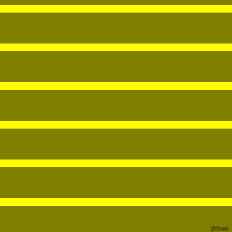 horizontal lines stripes, 16 pixel line width, 64 pixel line spacing, Yellow and Olive horizontal lines and stripes seamless tileable
