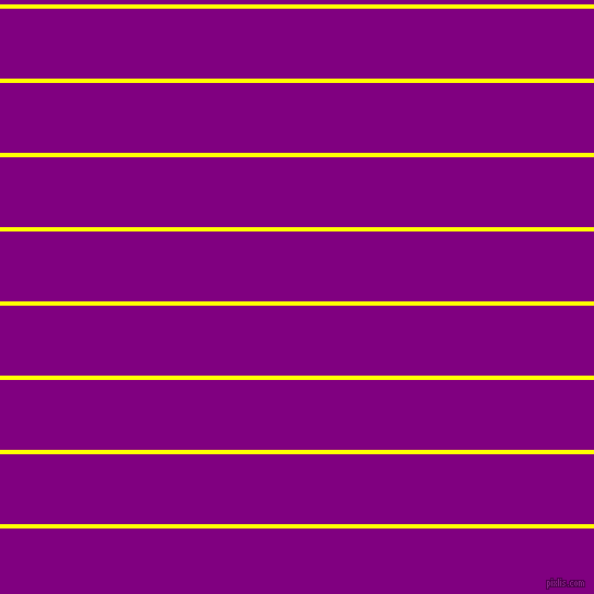 horizontal lines stripes, 4 pixel line width, 64 pixel line spacing, Yellow and Purple horizontal lines and stripes seamless tileable