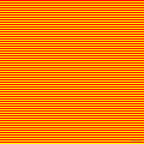 horizontal lines stripes, 4 pixel line width, 4 pixel line spacing, Yellow and Red horizontal lines and stripes seamless tileable