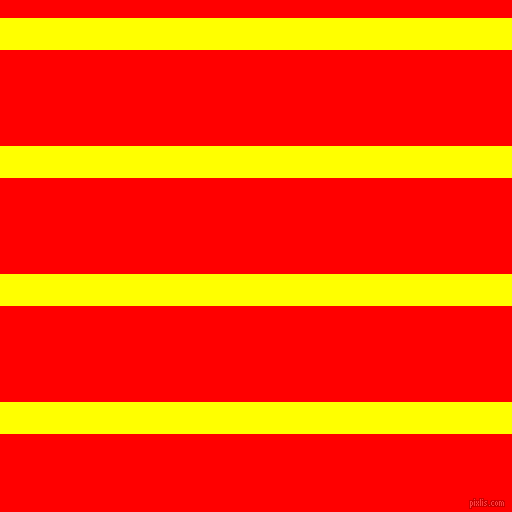 horizontal lines stripes, 32 pixel line width, 96 pixel line spacing, Yellow and Red horizontal lines and stripes seamless tileable