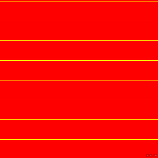 horizontal lines stripes, 2 pixel line width, 64 pixel line spacing, Yellow and Red horizontal lines and stripes seamless tileable