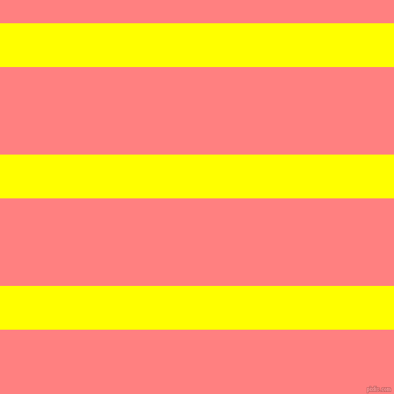 horizontal lines stripes, 64 pixel line width, 128 pixel line spacing, Yellow and Salmon horizontal lines and stripes seamless tileable