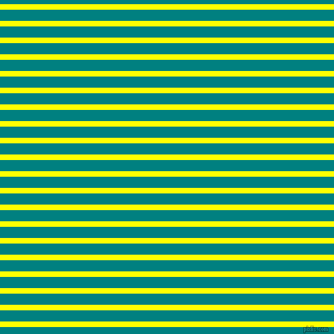 horizontal lines stripes, 8 pixel line width, 16 pixel line spacing, Yellow and Teal horizontal lines and stripes seamless tileable
