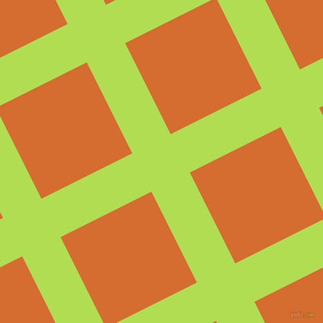 27/117 degree angle diagonal checkered chequered lines, 62 pixel line width, 147 pixel square size, plaid checkered seamless tileable