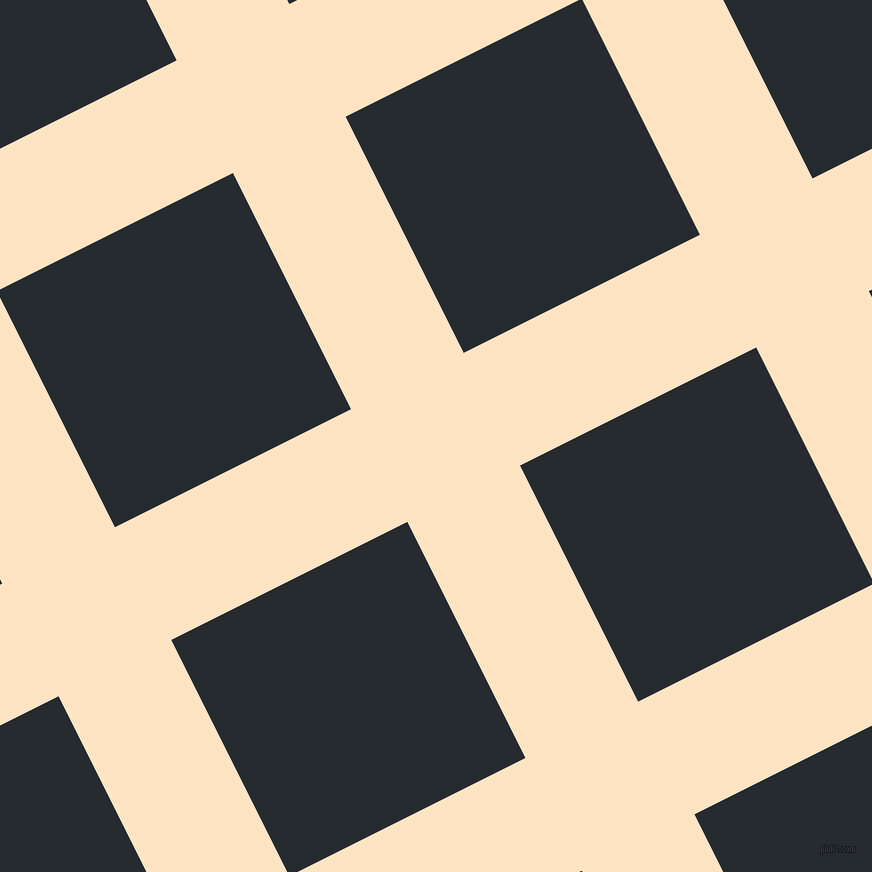 27/117 degree angle diagonal checkered chequered lines, 126 pixel lines width, 264 pixel square size, plaid checkered seamless tileable
