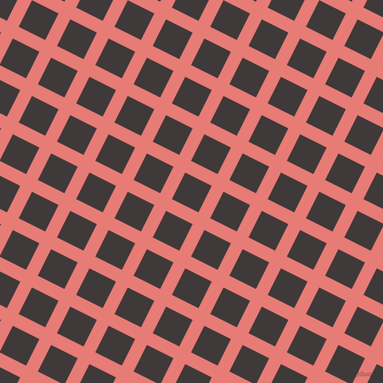 63/153 degree angle diagonal checkered chequered lines, 27 pixel lines width, 61 pixel square size, plaid checkered seamless tileable