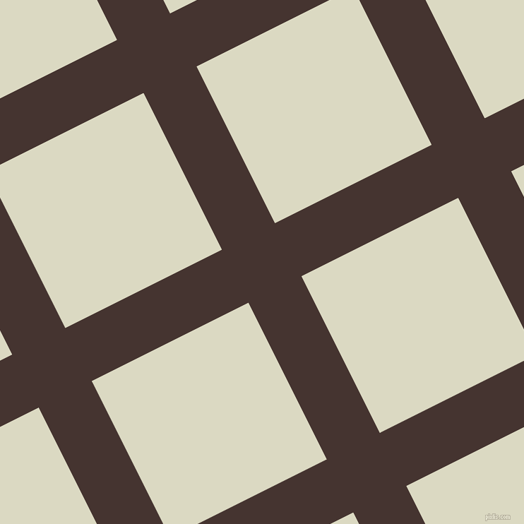 27/117 degree angle diagonal checkered chequered lines, 84 pixel line width, 248 pixel square size, plaid checkered seamless tileable