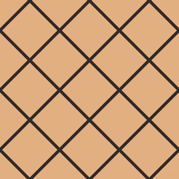 45/135 degree angle diagonal checkered chequered lines, 10 pixel lines width, 127 pixel square size, plaid checkered seamless tileable