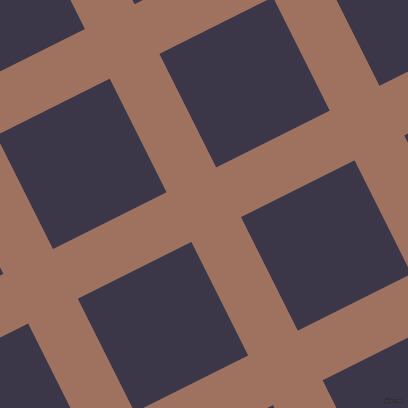 27/117 degree angle diagonal checkered chequered lines, 111 pixel line width, 254 pixel square size, plaid checkered seamless tileable