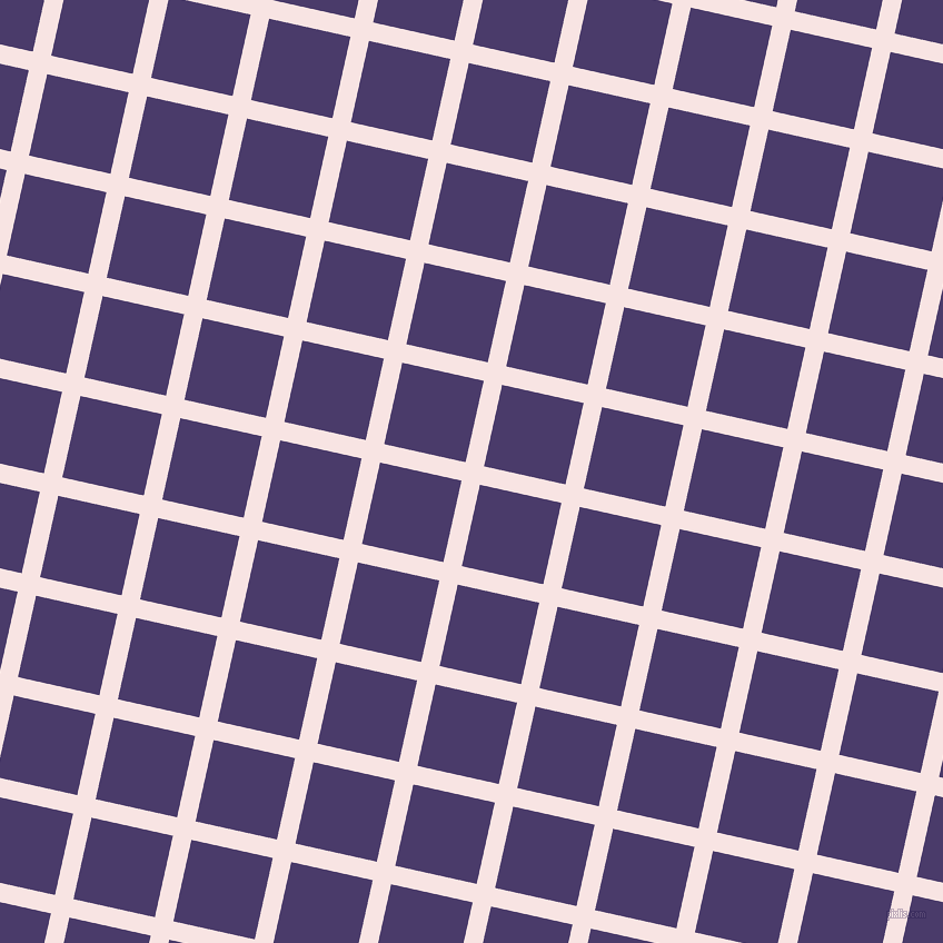 77/167 degree angle diagonal checkered chequered lines, 17 pixel line width, 75 pixel square size, plaid checkered seamless tileable
