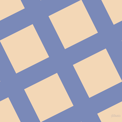 27/117 degree angle diagonal checkered chequered lines, 68 pixel line width, 142 pixel square size, plaid checkered seamless tileable