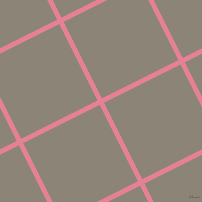 27/117 degree angle diagonal checkered chequered lines, 16 pixel lines width, 281 pixel square size, plaid checkered seamless tileable