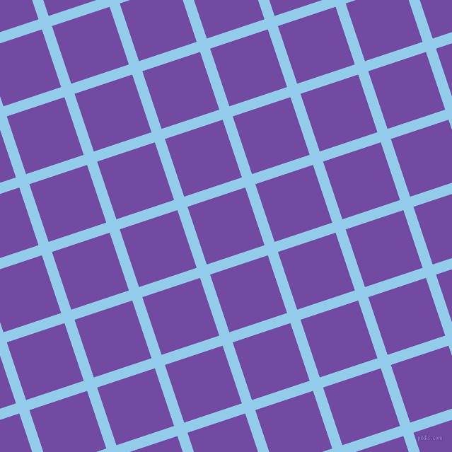 18/108 degree angle diagonal checkered chequered lines, 15 pixel lines width, 86 pixel square size, plaid checkered seamless tileable