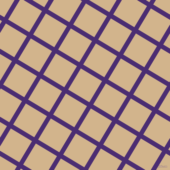 59/149 degree angle diagonal checkered chequered lines, 18 pixel lines width, 98 pixel square size, plaid checkered seamless tileable
