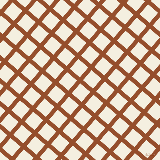 49/139 degree angle diagonal checkered chequered lines, 15 pixel lines width, 46 pixel square size, Alert Tan and Bianca plaid checkered seamless tileable