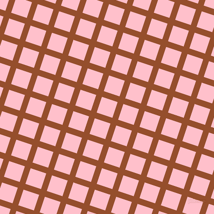 72/162 degree angle diagonal checkered chequered lines, 12 pixel line width, 33 pixel square size, Alert Tan and Pink plaid checkered seamless tileable